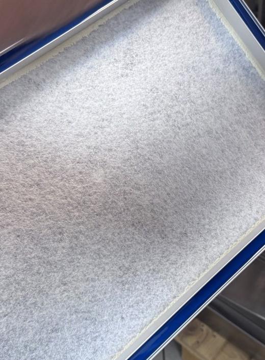 The HEPA filter stage during assembly
